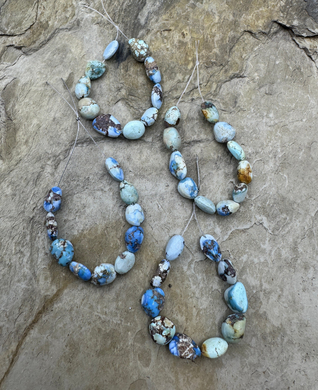 RARE Golden Hills Turquoise (Kazakhstan) 4x5mm-6x7mm Set