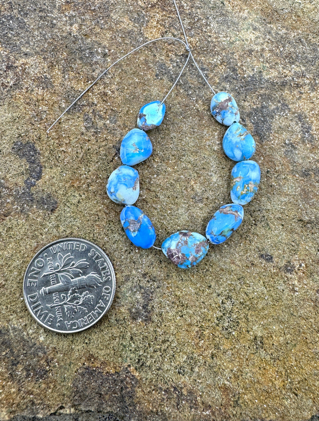 RARE Golden Hills Turquoise (Kazakhstan) 5-6mm Irregular