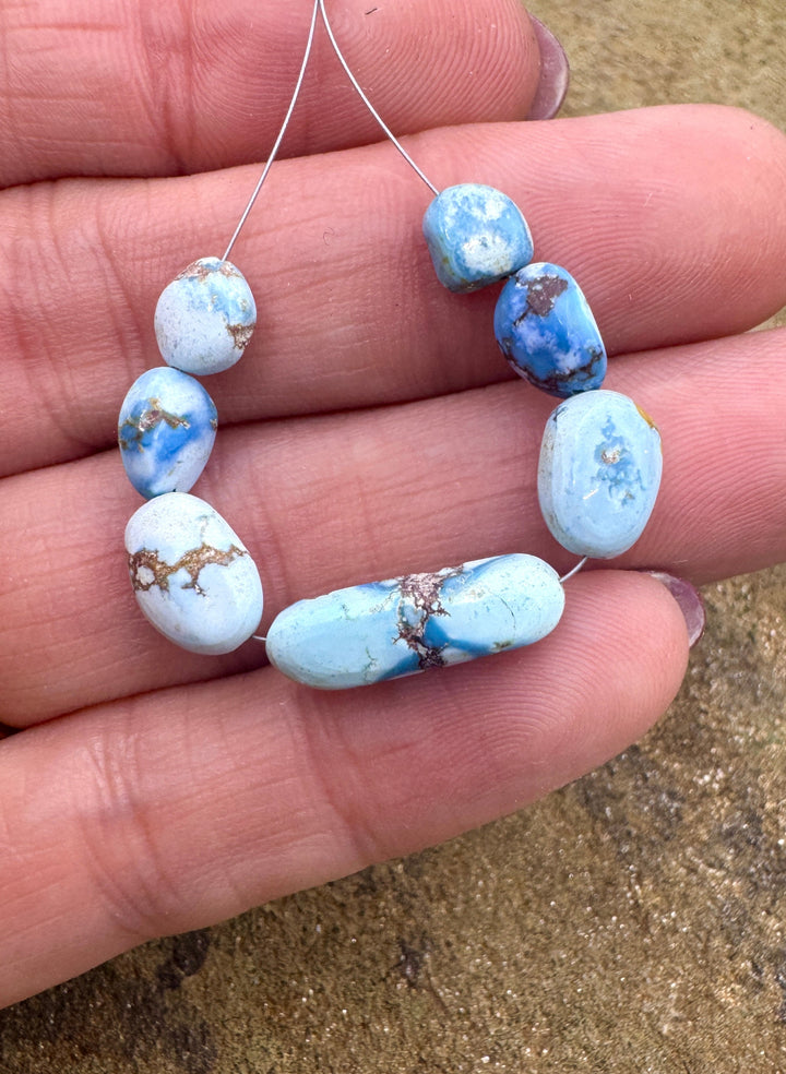 RARE Golden Hills Turquoise (Kazakhstan) 5x15mm Irregular