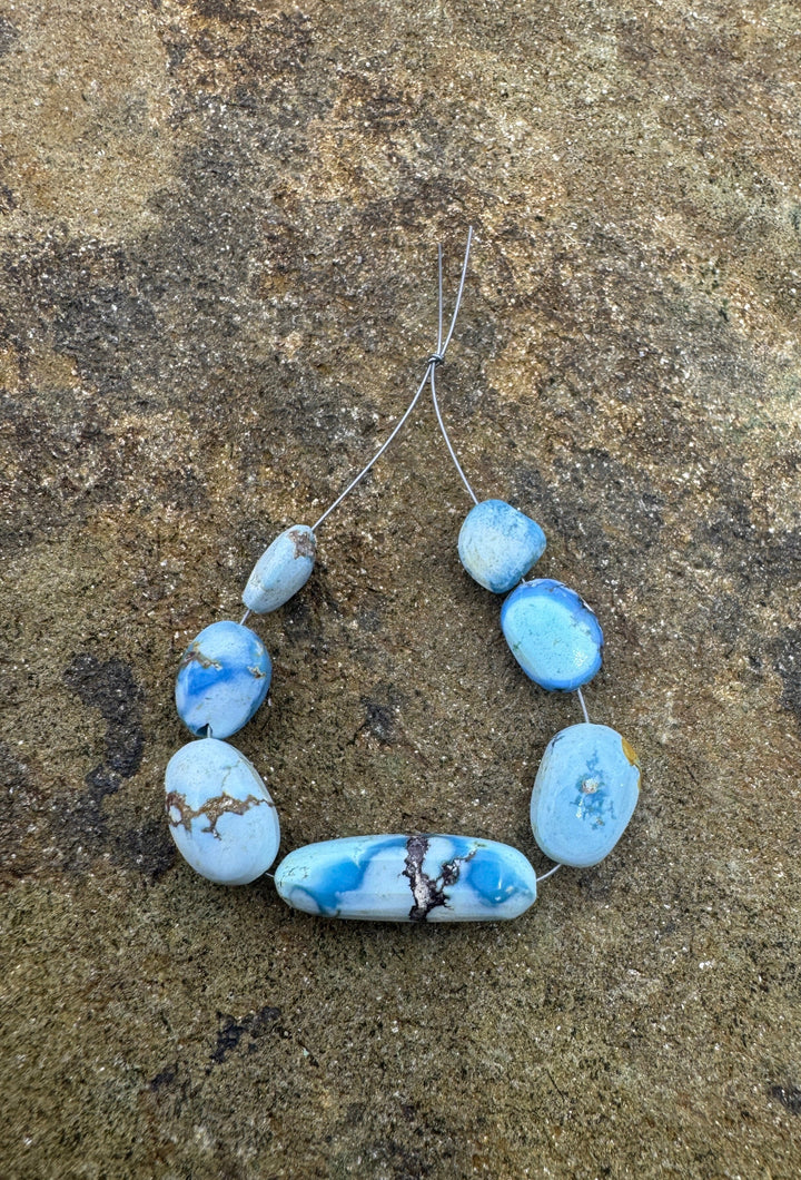 RARE Golden Hills Turquoise (Kazakhstan) 5x15mm Irregular