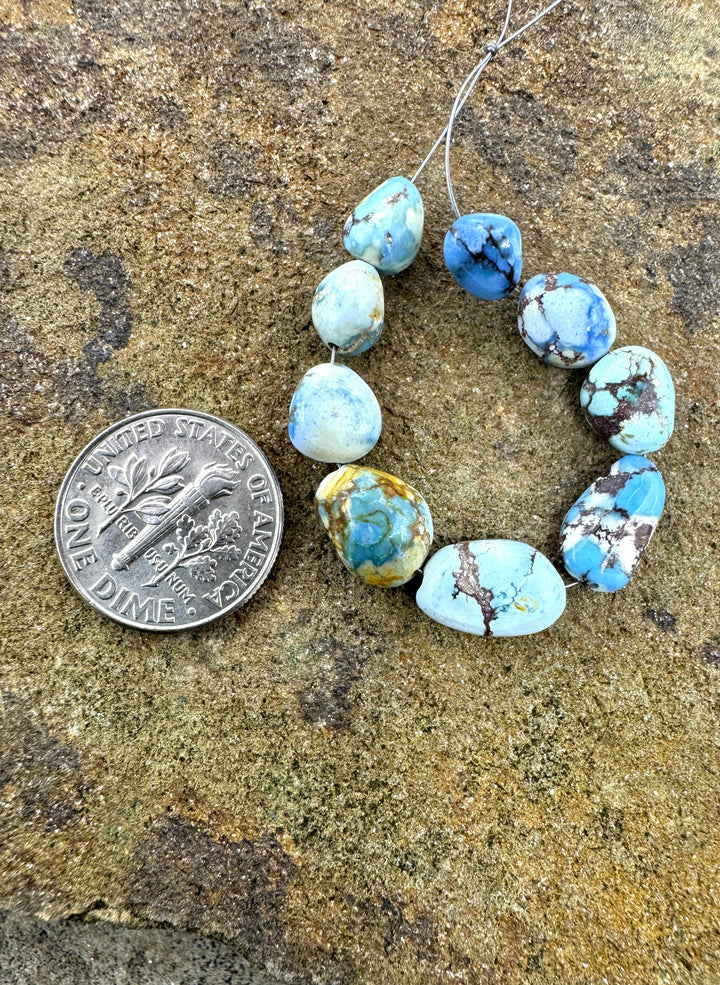 RARE Golden Hills Turquoise (Kazakhstan) 5-6mm Irregular