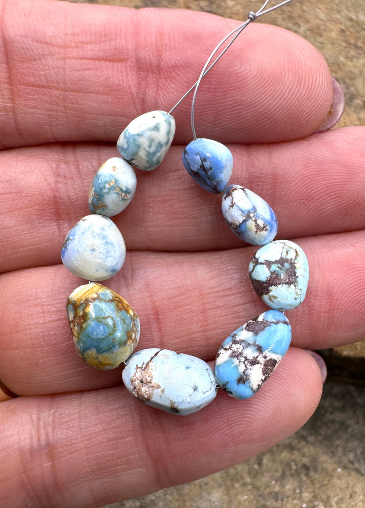 RARE Golden Hills Turquoise (Kazakhstan) 5-6mm Irregular