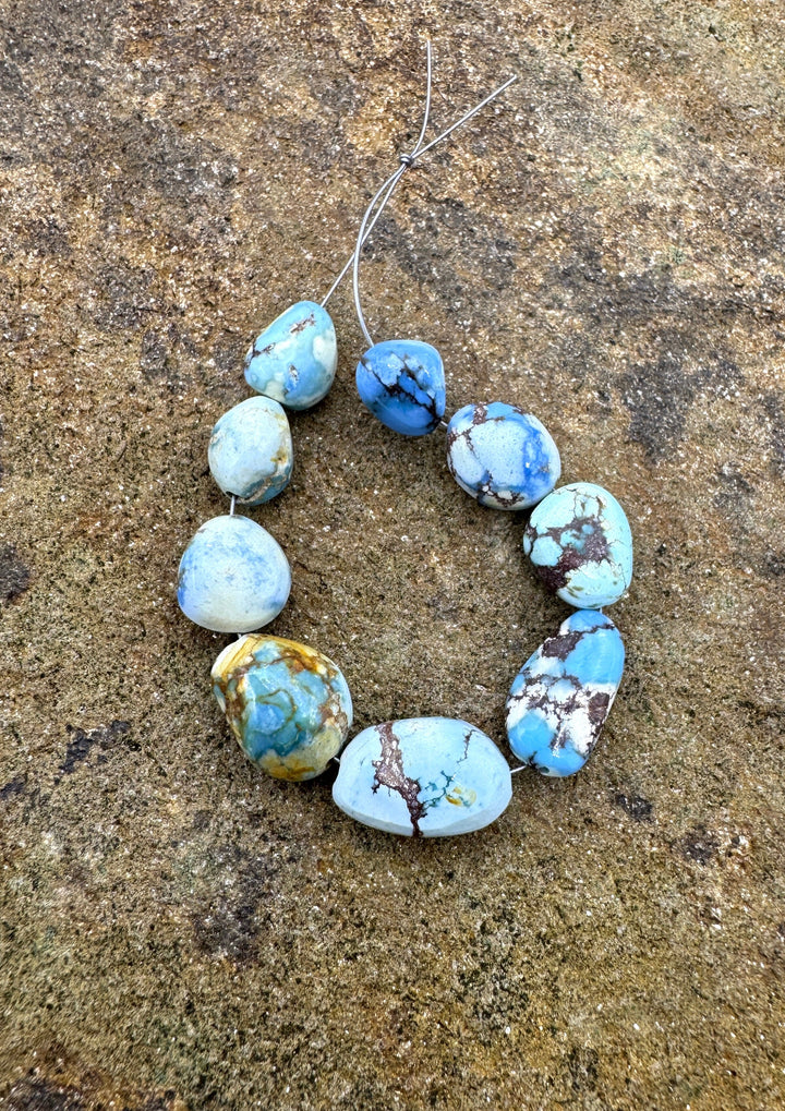 RARE Golden Hills Turquoise (Kazakhstan) 5-6mm Irregular