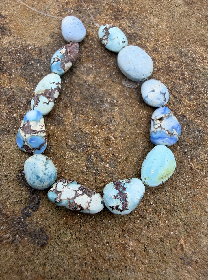 RARE Golden Hills Turquoise (Kazakhstan) 6mm-7x10mm