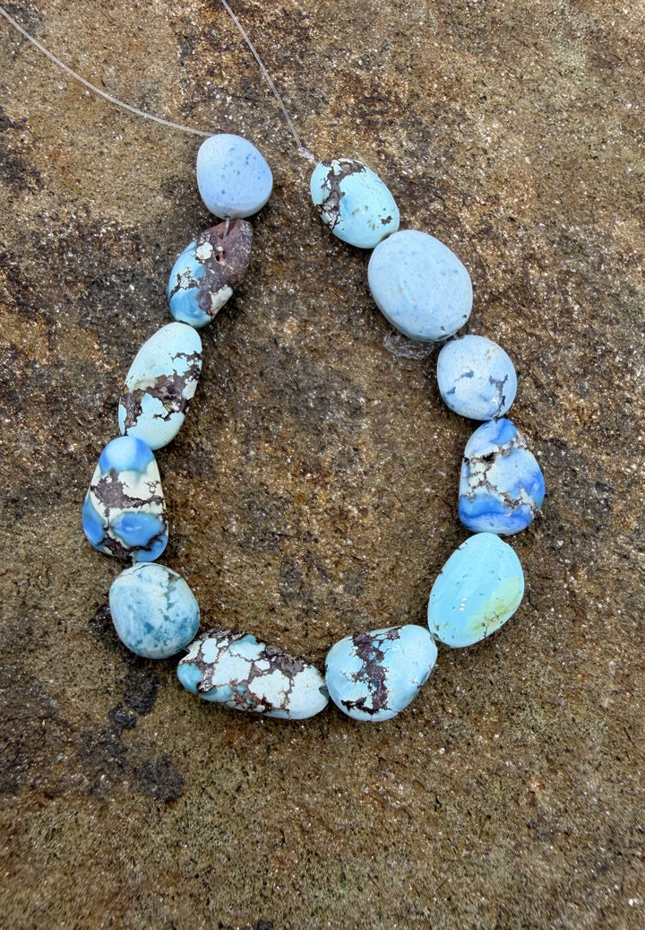 RARE Golden Hills Turquoise (Kazakhstan) 6mm-7x10mm