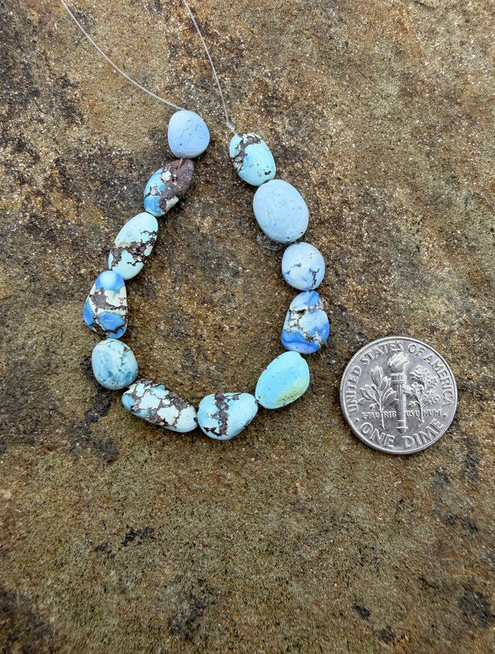 RARE Golden Hills Turquoise (Kazakhstan) 6mm-7x10mm