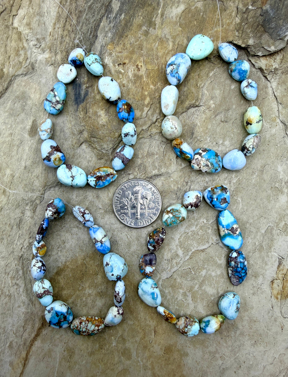 RARE Golden Hills Turquoise (Kazakhstan) 6mm-8x12mm