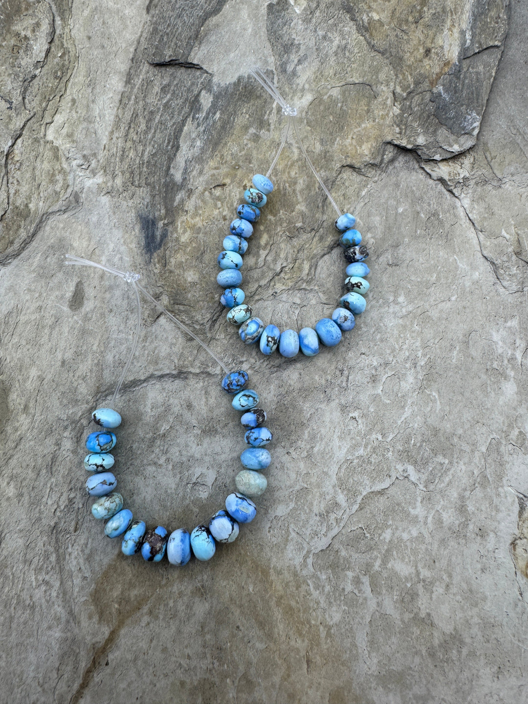 RARE Golden Hills Turquoise (Kazakhstan) 6mm Rondelle Beads