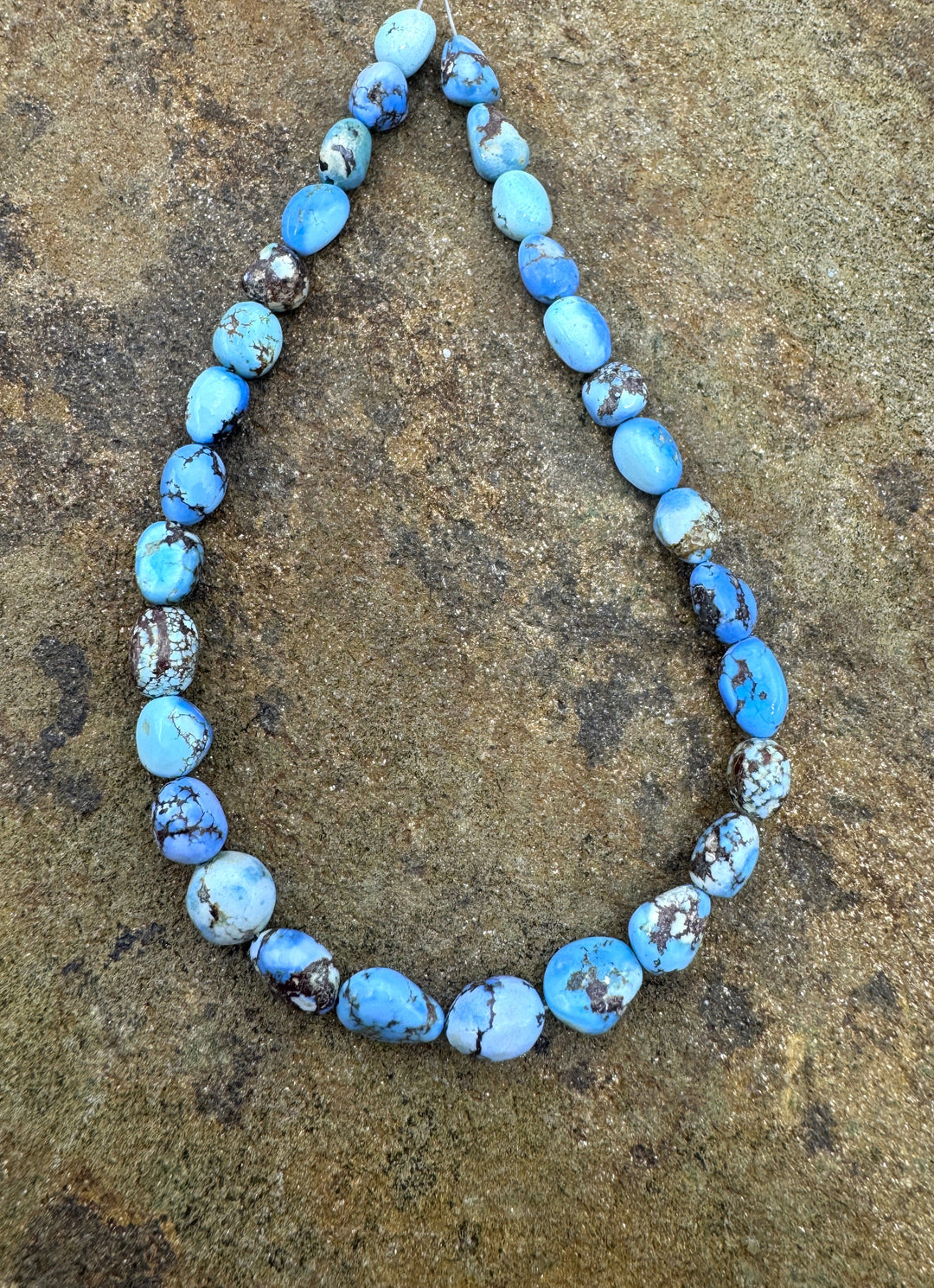 RARE Golden Hills Turquoise (Kazakhstan AAA+ 6-8mm Rounded