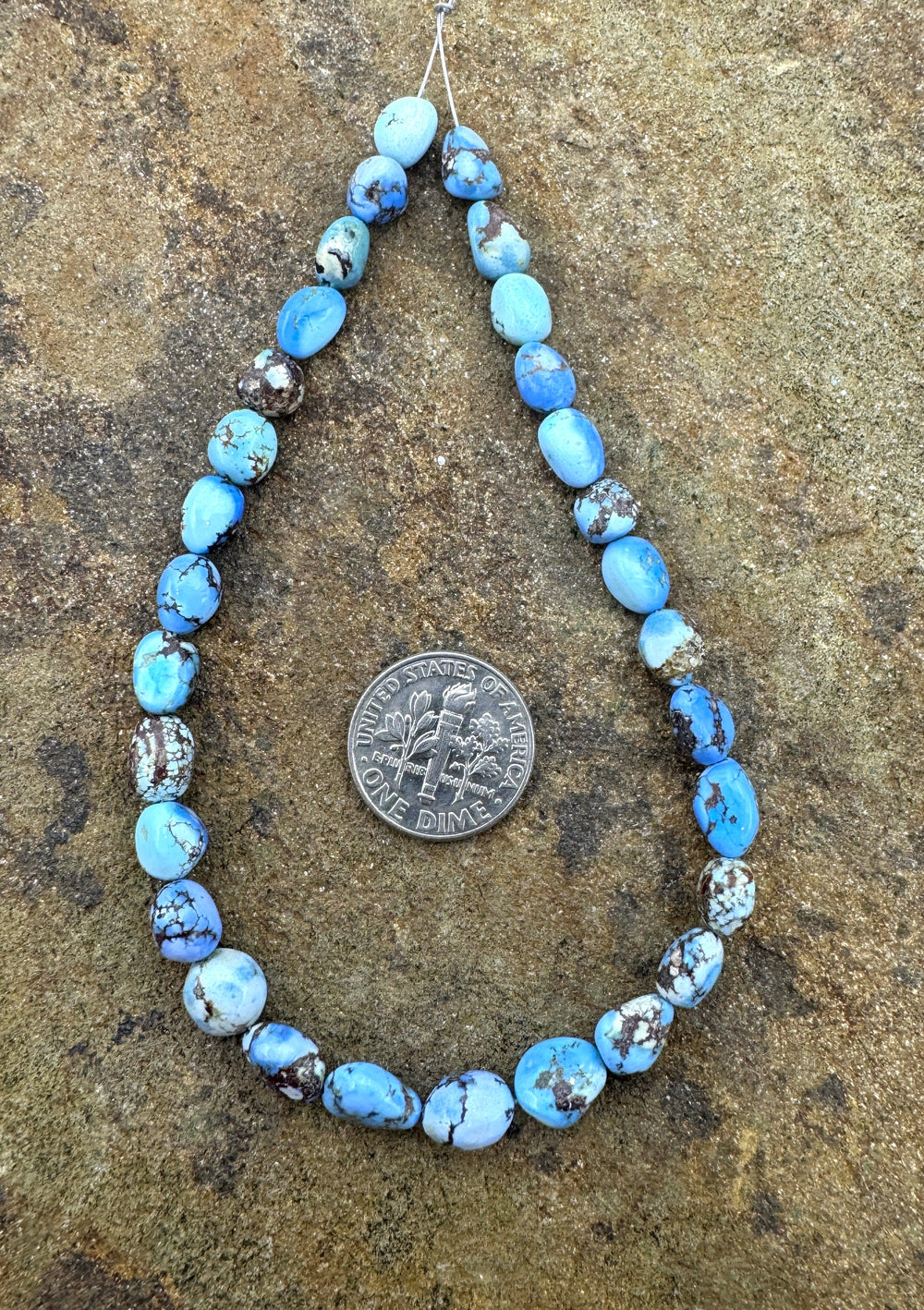 RARE Golden Hills Turquoise (Kazakhstan AAA+ 6-8mm Rounded