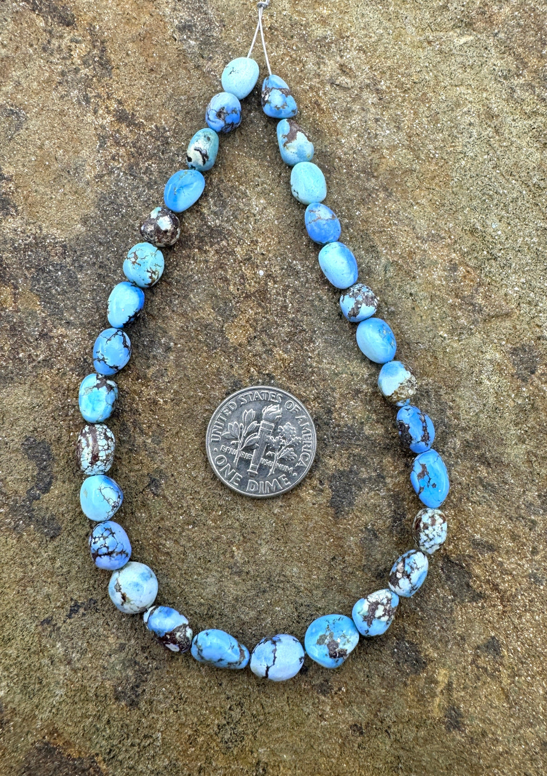 RARE Golden Hills Turquoise (Kazakhstan AAA+ 6-8mm Rounded