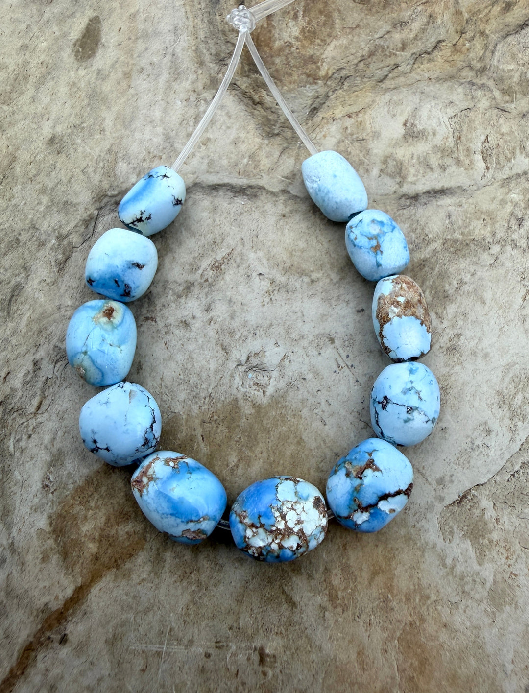 RARE Golden Hills Turquoise (Kazakhstan) Graduated Large
