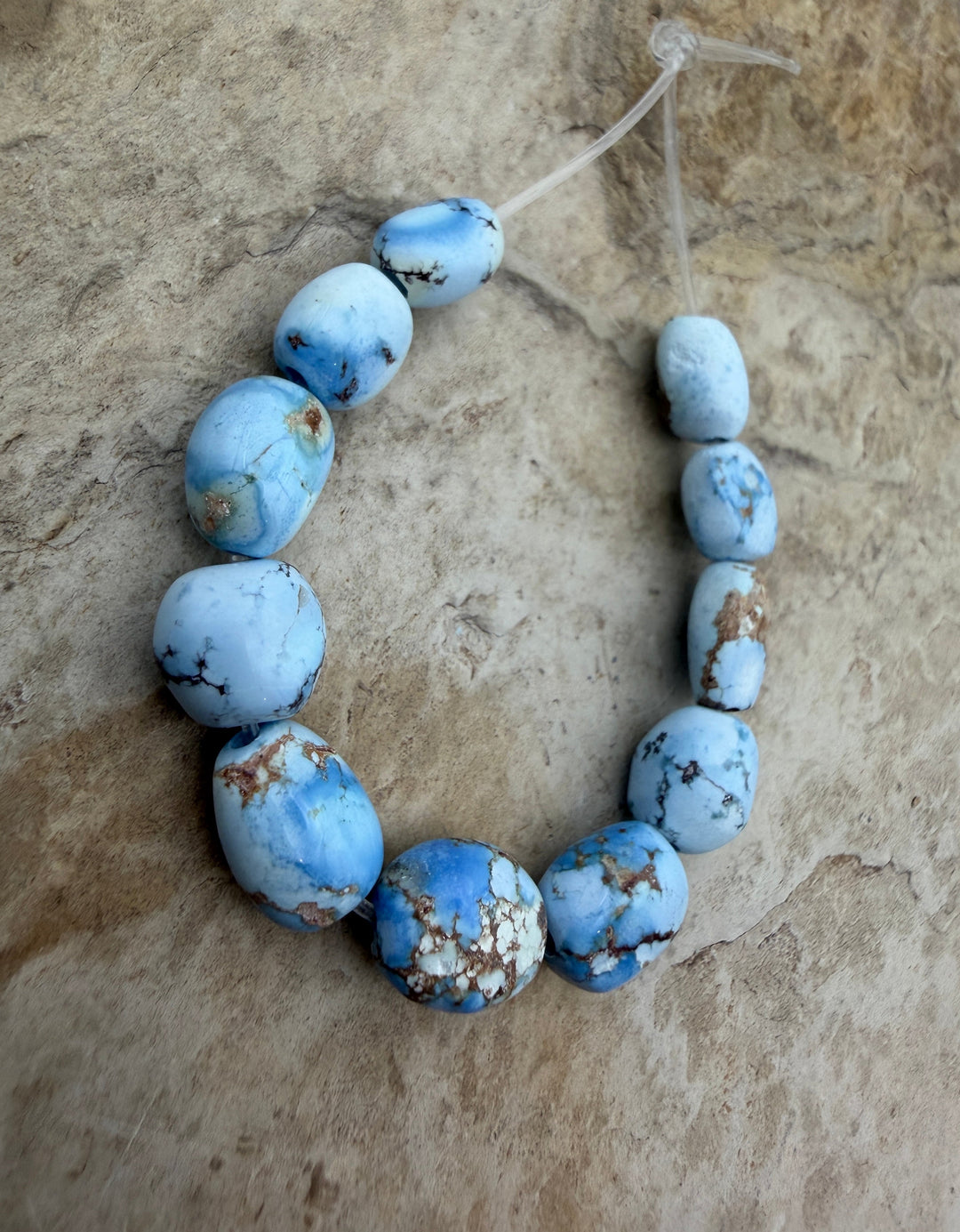 RARE Golden Hills Turquoise (Kazakhstan) Graduated Large