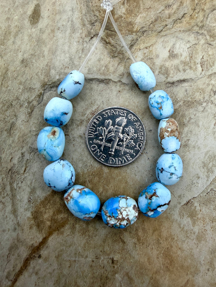 RARE Golden Hills Turquoise (Kazakhstan) Graduated Large