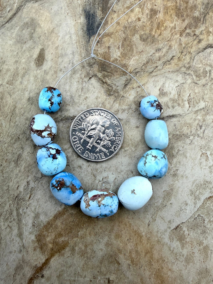 RARE Golden Hills Turquoise (Kazakhstan) Graduated Large