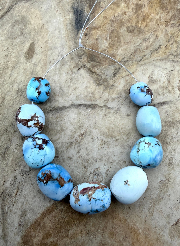 RARE Golden Hills Turquoise (Kazakhstan) Graduated Large