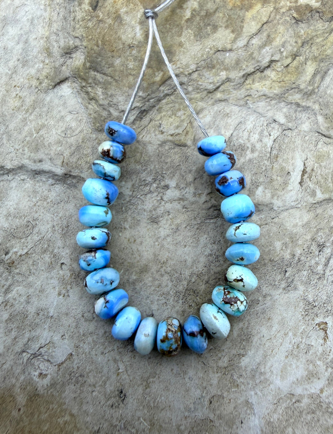 RARE Golden Hills Turquoise (Kazakhstan) Handcut 4mm