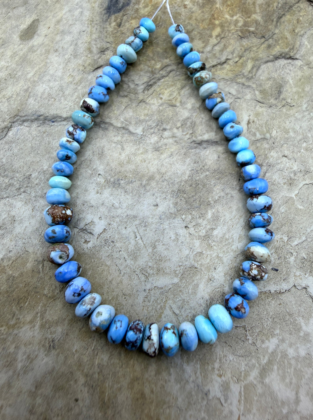 RARE Golden Hills Turquoise (Kazakhstan) Handcut Rondell