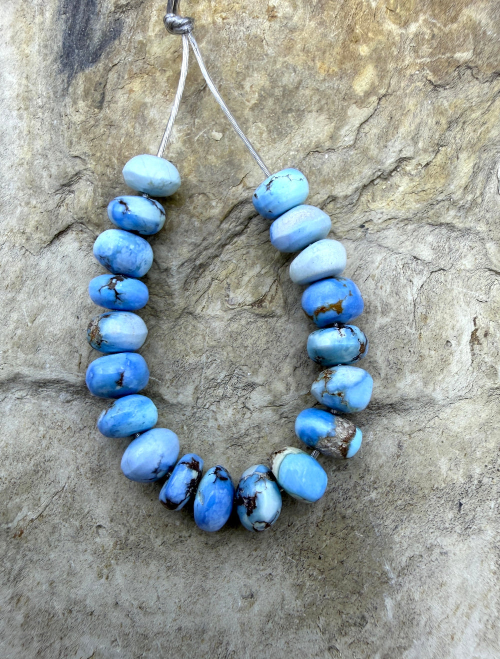 RARE Golden Hills Turquoise (Kazakhstan) Handcut Rondell