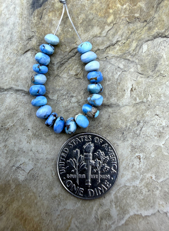 RARE Golden Hills Turquoise (Kazakhstan) Handcut Rondell