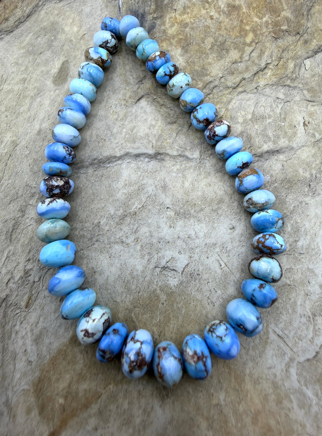 RARE Golden Hills Turquoise (Kazakhstan) Handcut Rondell