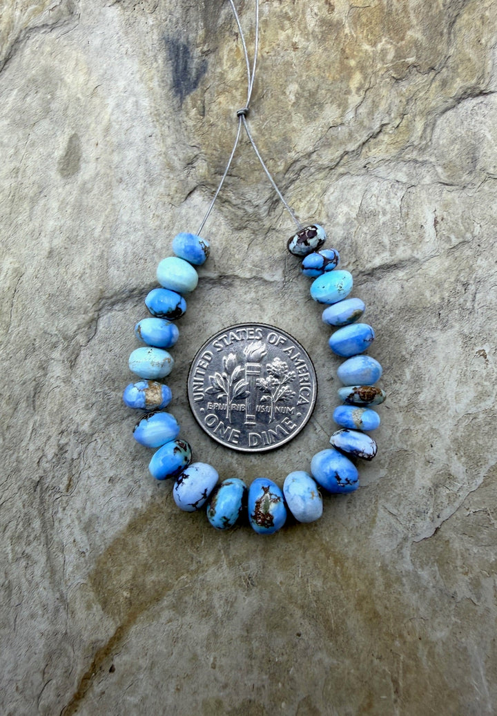 RARE Golden Hills Turquoise (Kazakhstan) Handcut Rondell