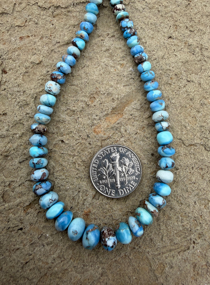 RARE Golden Hills Turquoise (Kazakhstan) Handcut Rondell