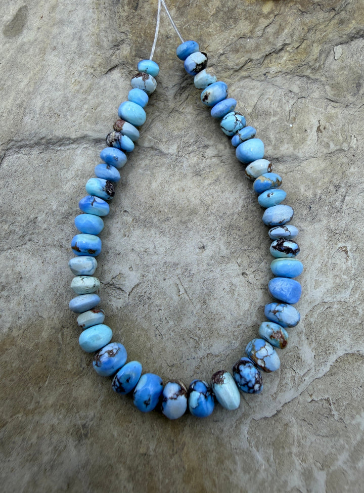 RARE Golden Hills Turquoise (Kazakhstan) Handcut Rondell