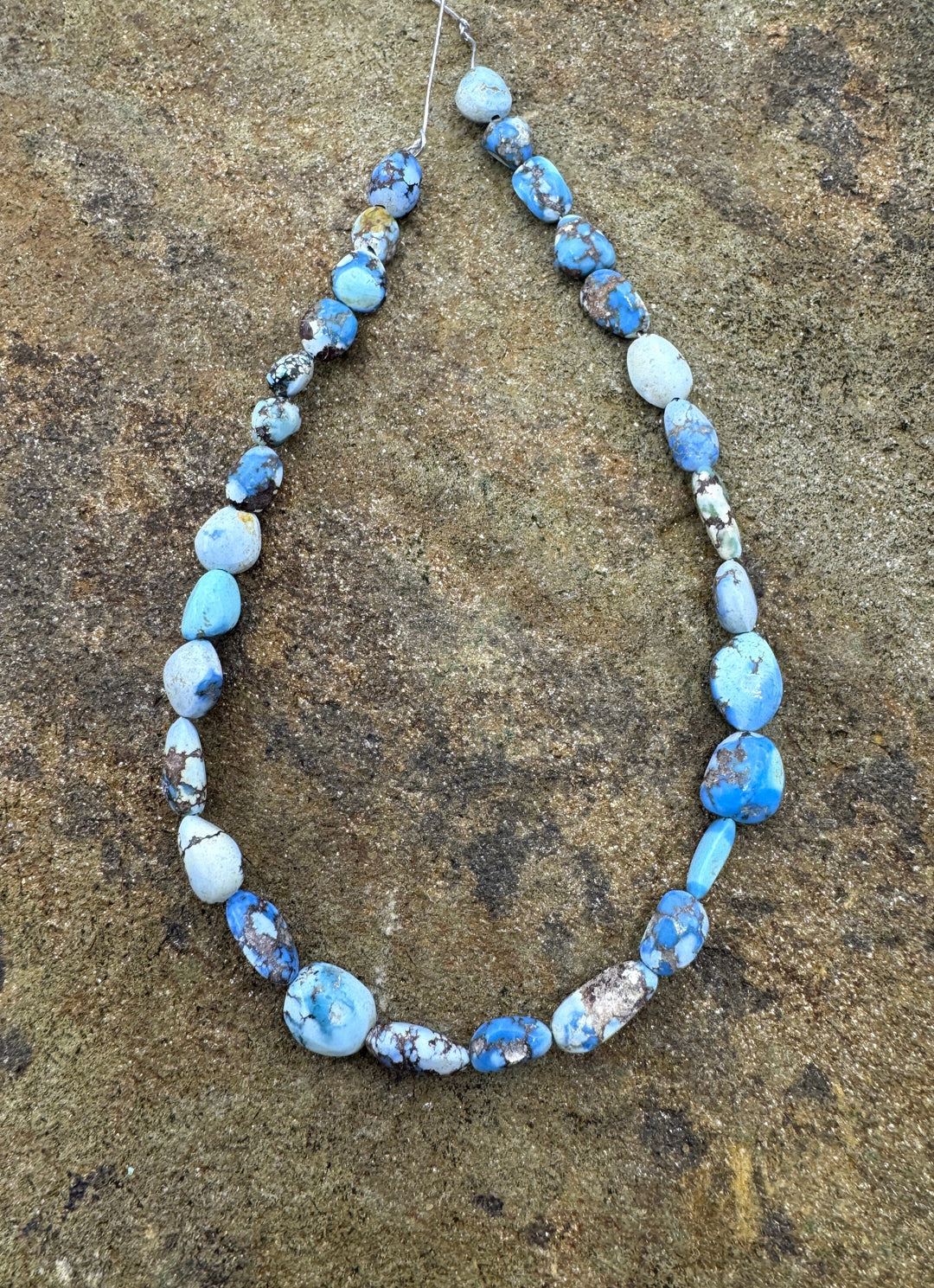 RARE Golden Hills Turquoise (Kazakhstan) Irregular Rounded