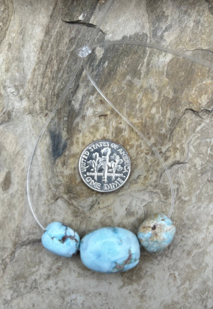 RARE Golden Hills Turquoise (Kazakhstan) Large Graduated