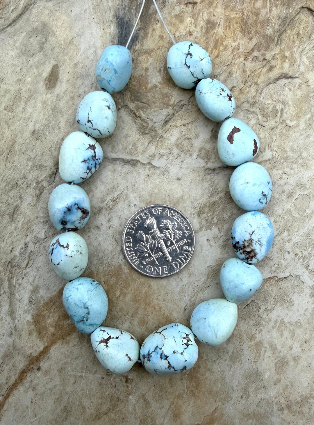 RARE Golden Hills Turquoise (Kazakhstan) Large Rounded