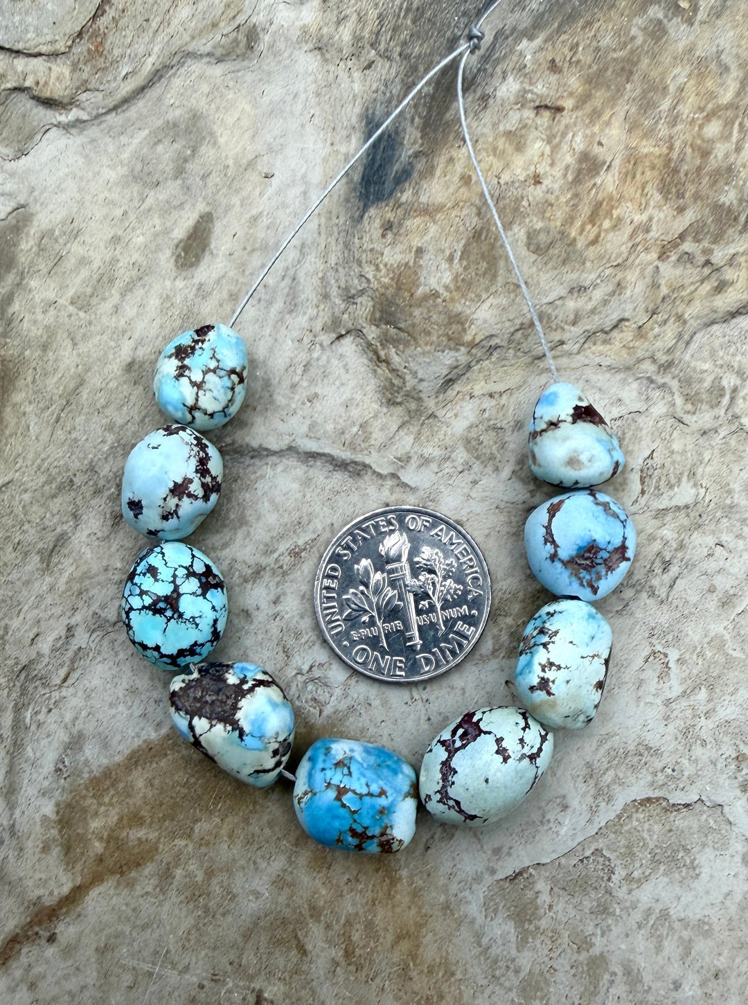 RARE Golden Hills Turquoise (Kazakhstan) Large Rounded