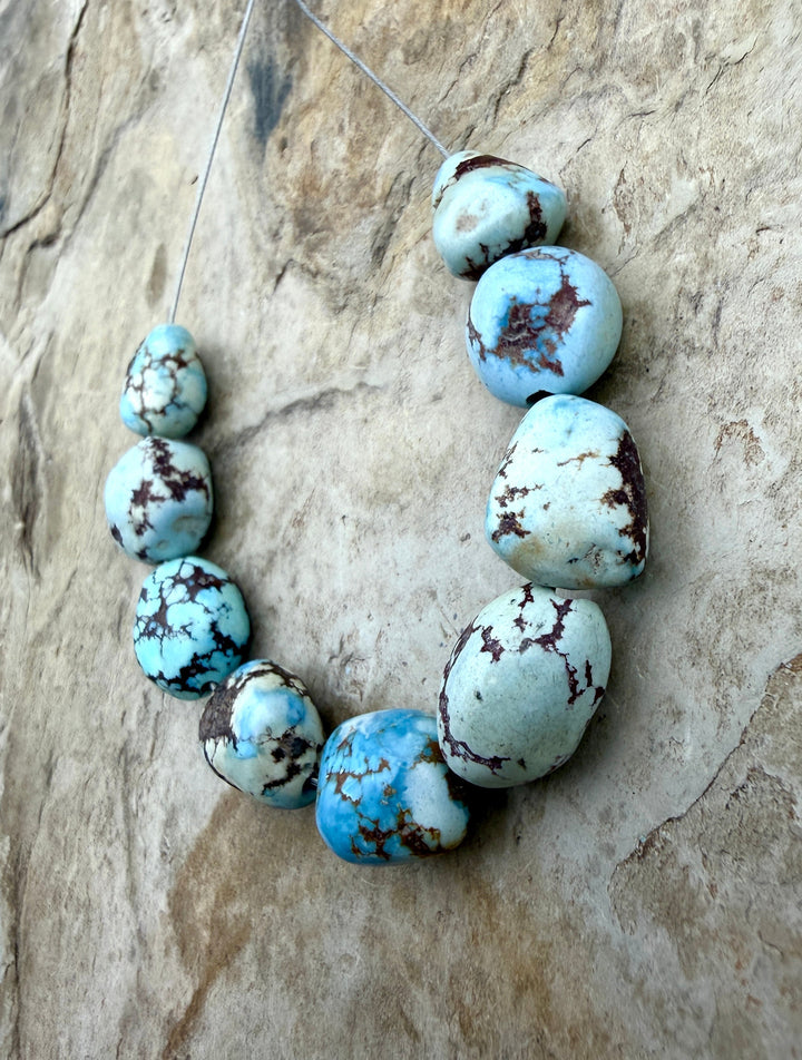 RARE Golden Hills Turquoise (Kazakhstan) Large Rounded