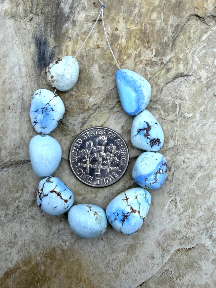 RARE Golden Hills Turquoise (Kazakhstan) Large Rounded