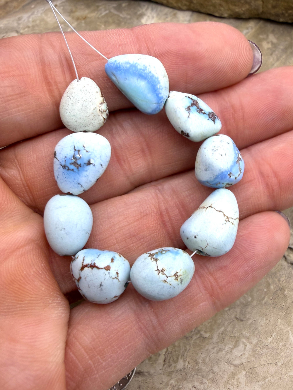 RARE Golden Hills Turquoise (Kazakhstan) Large Rounded