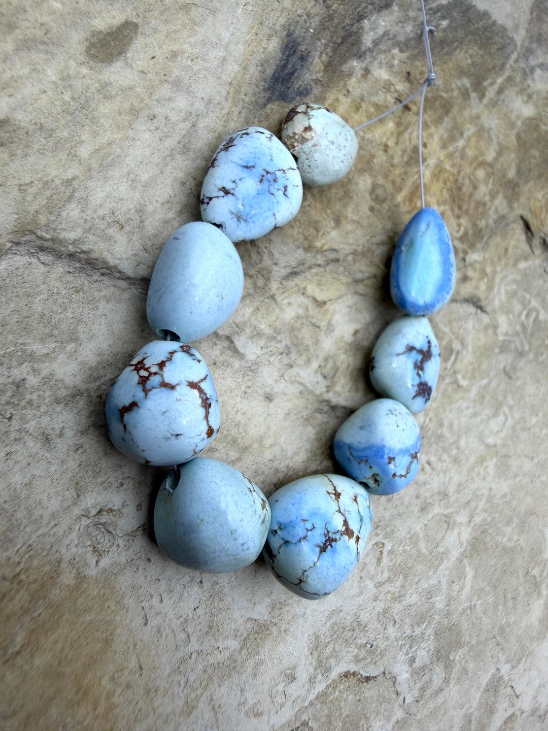 RARE Golden Hills Turquoise (Kazakhstan) Large Rounded