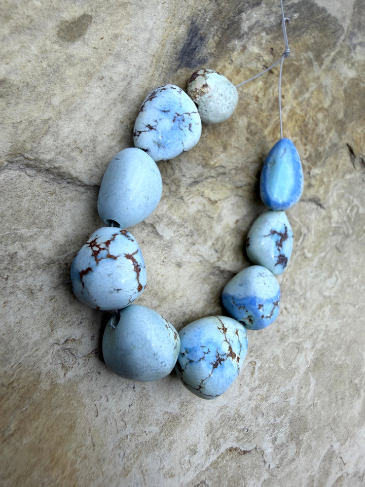 RARE Golden Hills Turquoise (Kazakhstan) Large Rounded
