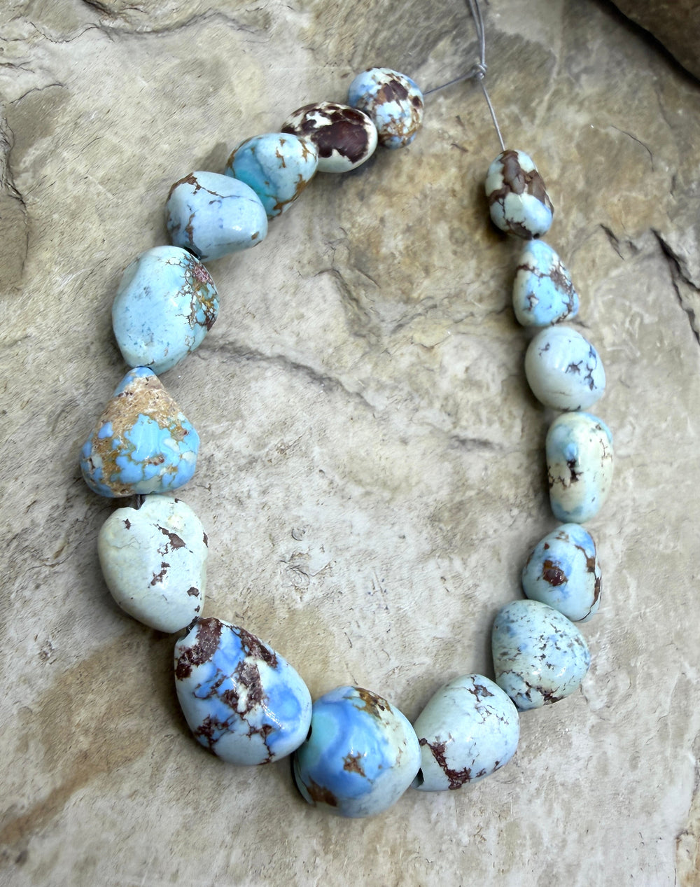 RARE Golden Hills Turquoise (Kazakhstan) Large Rounded