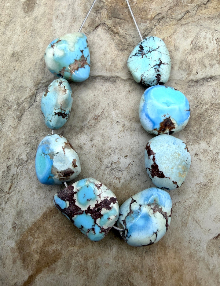 RARE Golden Hills Turquoise (Kazakhstan) Large Rounded