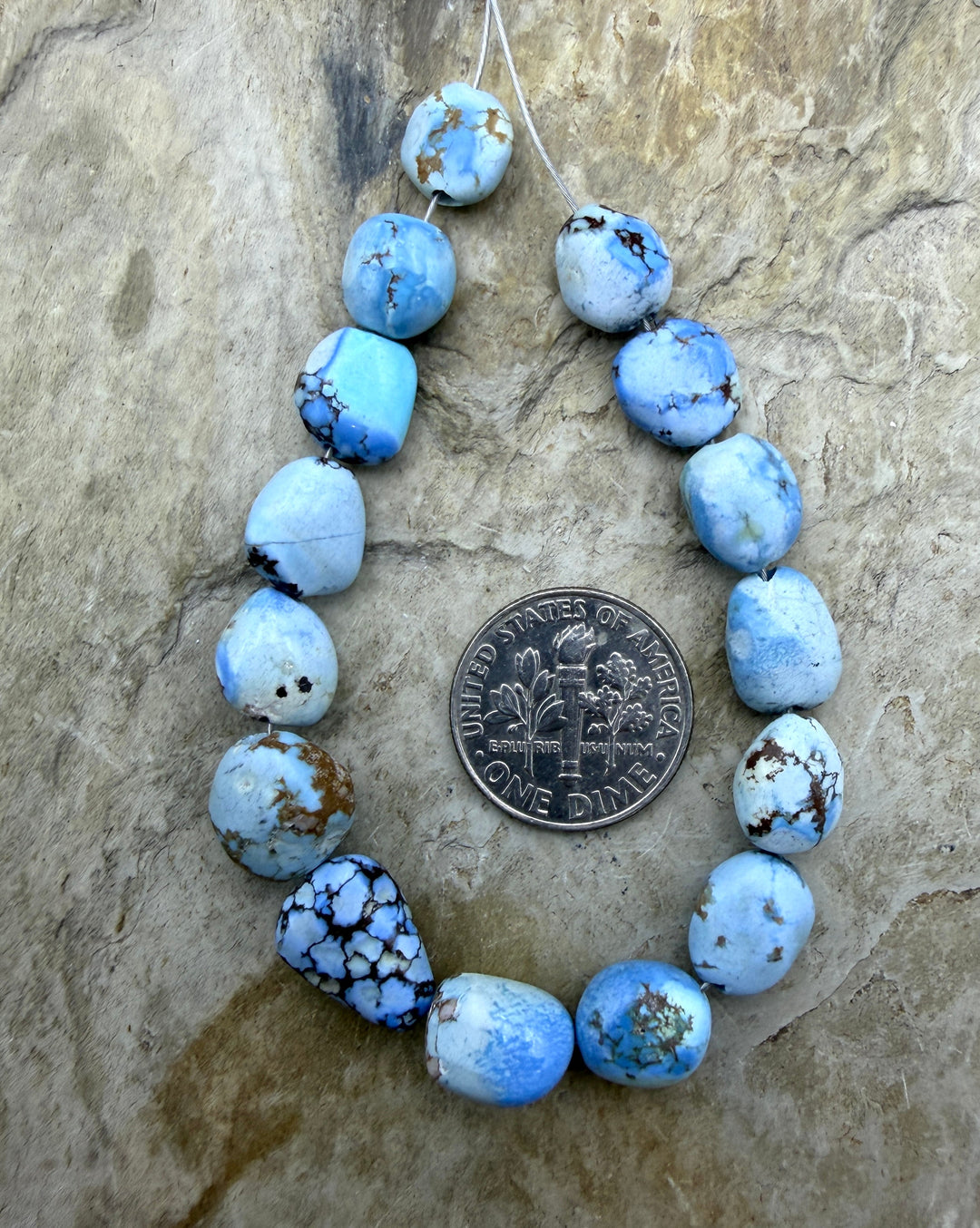 RARE Golden Hills Turquoise (Kazakhstan) Large Rounded