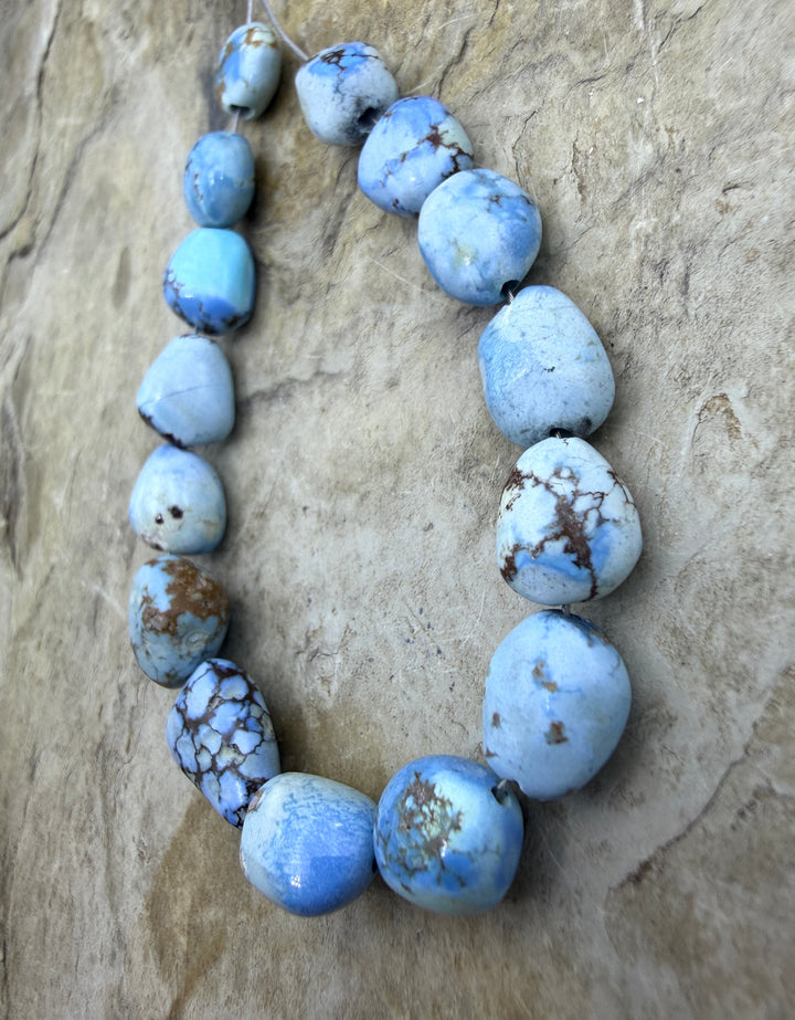 RARE Golden Hills Turquoise (Kazakhstan) Large Rounded