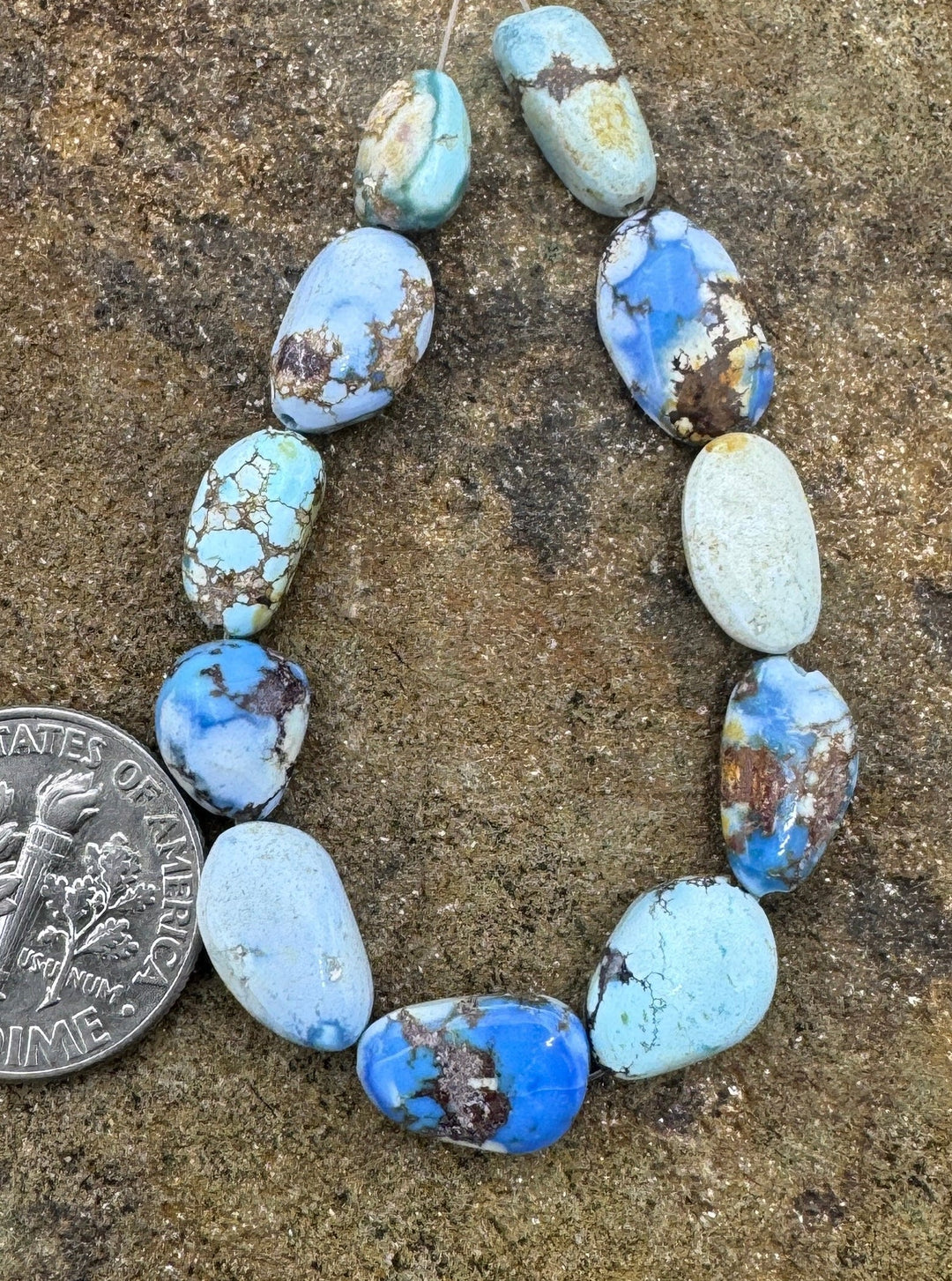 RARE Golden Hills Turquoise (Kazakhstan5x8-8x12mm Irregular