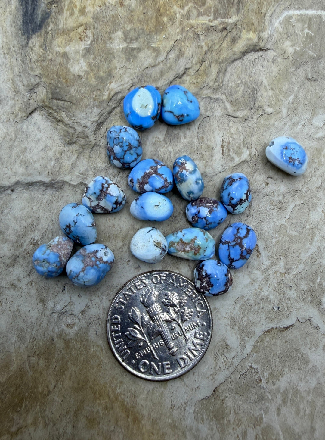 RARE Golden Hills Turquoise (KazakhstanRounded Nugget Beads
