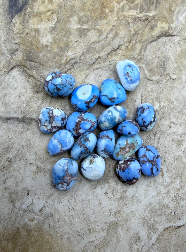 RARE Golden Hills Turquoise (KazakhstanRounded Nugget Beads