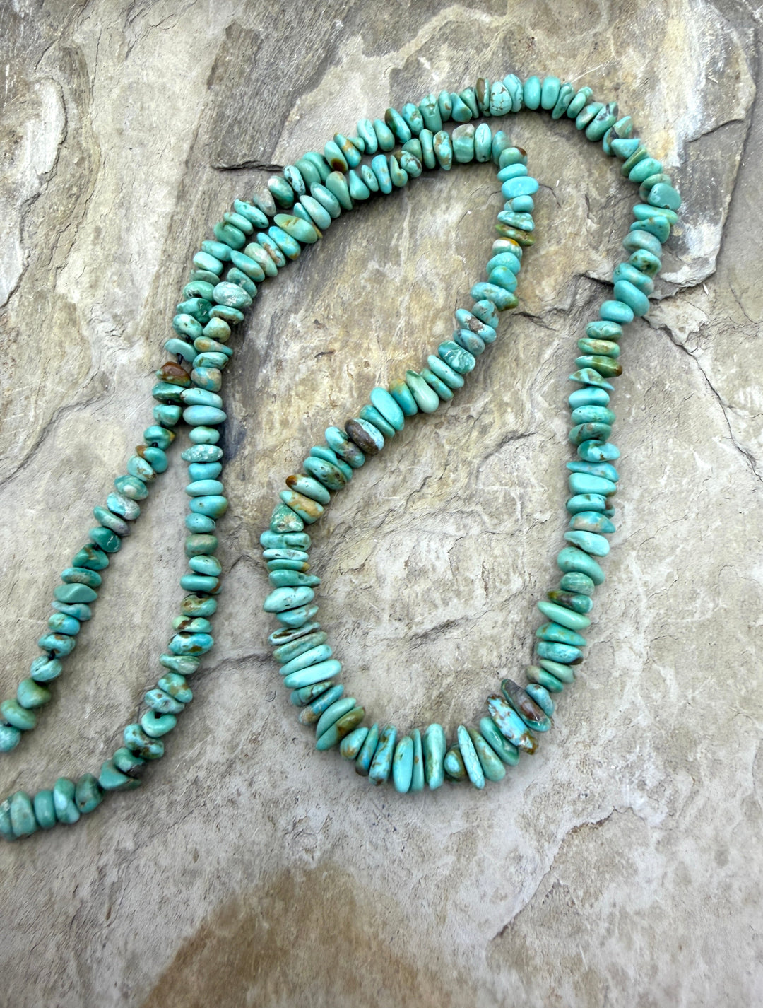 RARE Green Fox Turquoise (Nevada) Graduated 4x6mm Rounded
