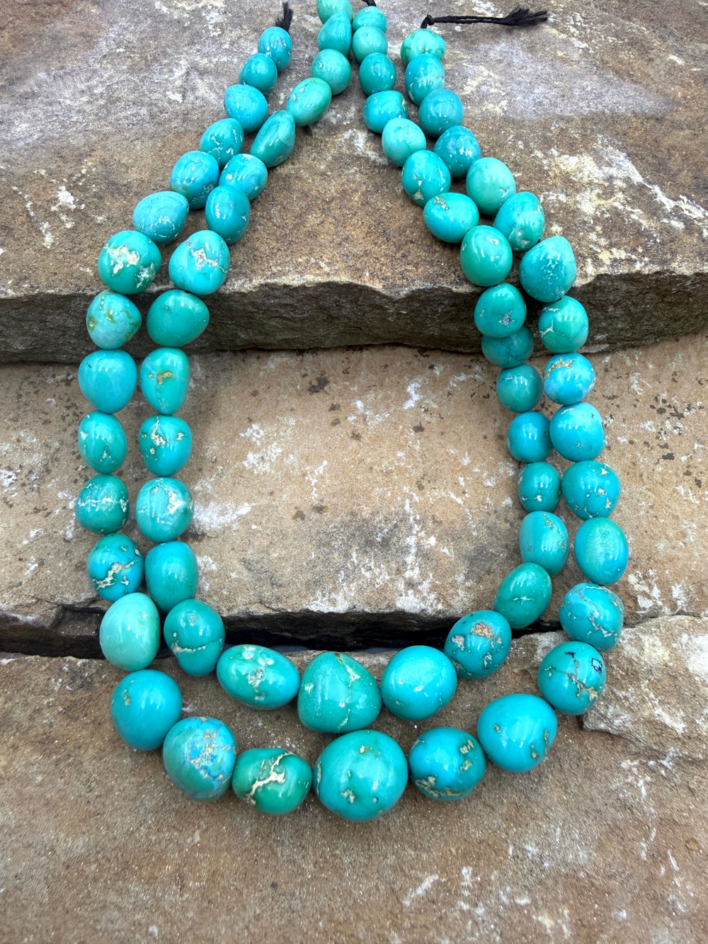 RARE Green Sleeping Beauty Turquoise (AZ) Graduated Nugget