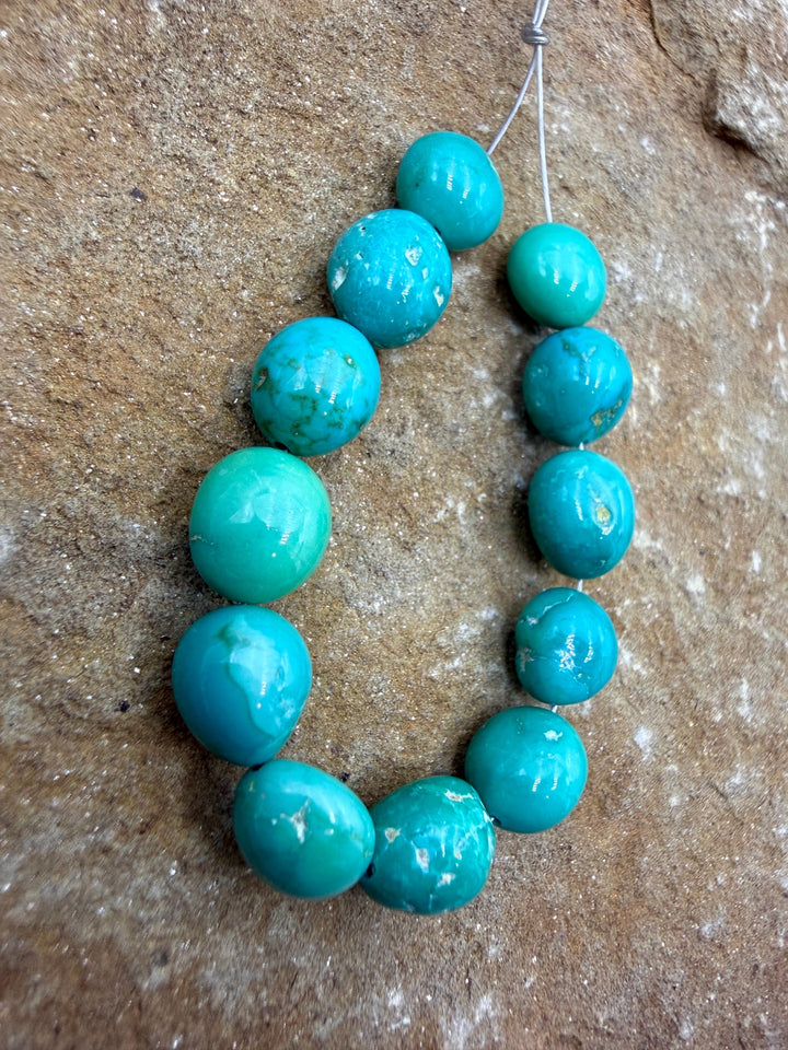 RARE Green Sleeping Beauty Turquoise (AZ) Nuggets 9-10mm