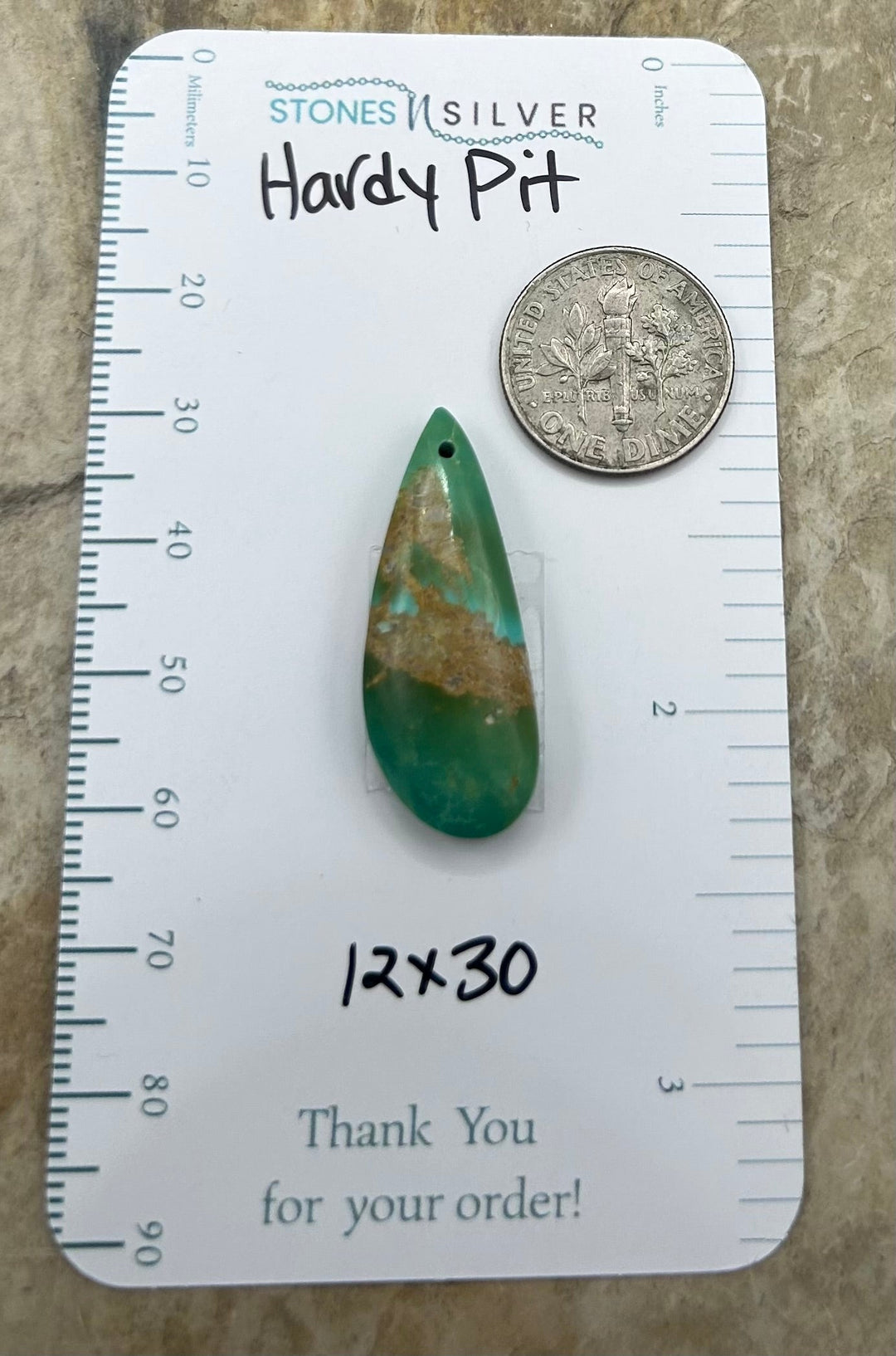 RARE Hardy Pit Kingman Turquoise (Arizona) Focal Pendant