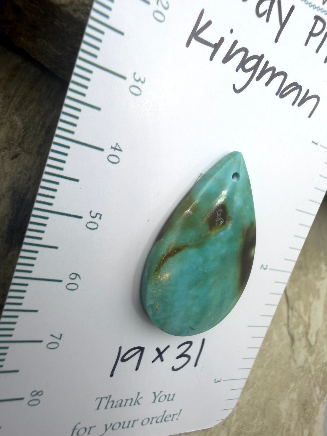 RARE Hardy Pit Kingman Turquoise (Arizona) Focal Pendant
