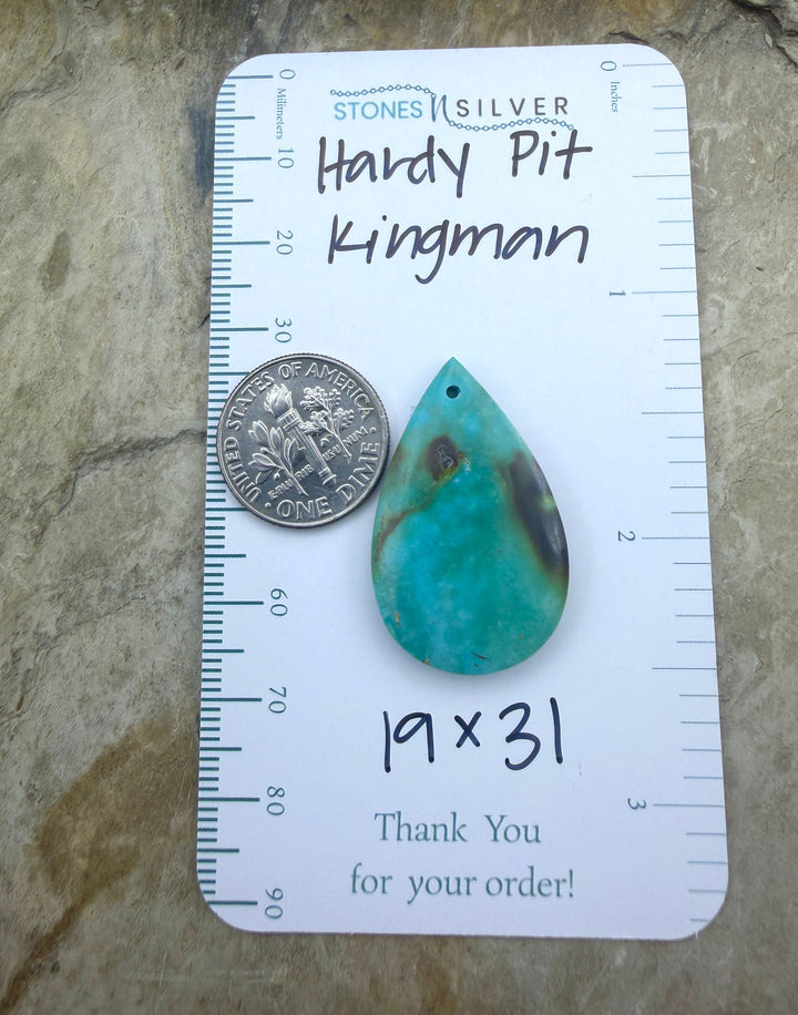 RARE Hardy Pit Kingman Turquoise (Arizona) Focal Pendant